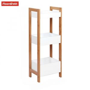 &Eacute;tag&egrave;re de salle de bain en bambou