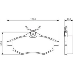 Image de Bosch BP1309 - 4 Plaquettes de frein Avant