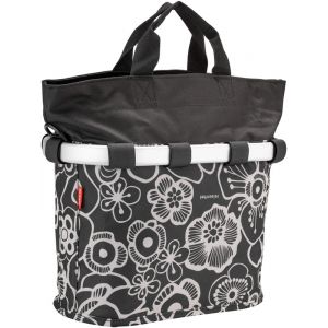 Klickfix Reisenthel Panier de vélo Oval S, noir/blanc Paniers pour guidon