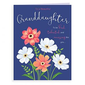 Piccadilly Greetings Group Ltd Koko Designs K70006 Carte d'anniversaire contemporaine pour petite-fille 20,3 x 15,2 cm