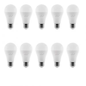 Otio Lot de 10 ampoules connect&eacute;es WIFI LED E27 10W RVB complet