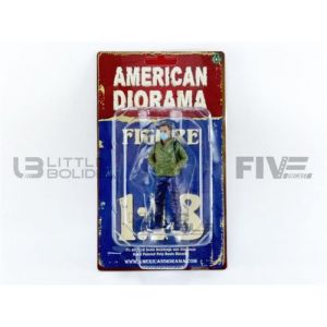 American Diorama Voiture Miniature de Collection 1-18 - FIGURINES Hazmat Crew Figure 5 - Green / Blue - 76271