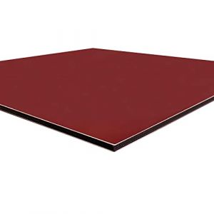 Image de Panneau Composite Aluminium Couleur 3 mm - Plaque Aluminium Composite. Plaque Alu Couleur 3 mm. Composite Aluminium Couleur - Bordeaux - 300 x 300 mm