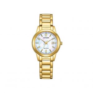 Citizen Montre Femme Platform Fe1242­78D - Bracelet Acier Doré