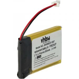 Vhbw 1x Batterie compatible avec Sena SF1, SMH-20S, 10S, SMH-10S, 20S, SF2, SF3 casque audio, écouteurs sans fil (650mAh, 3,7V, Li-polymère)