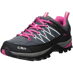 CMP Campagnolo Rigel Low WP Chaussures de trekking Femme, grey-fuxia-ice EU 37 Chaussures trekking & randonn&eacute;e