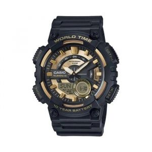 Casio Montre Homme - Aeq-110bw-9av - Sport Digital & Analogique - &Eacute;tanch&eacute;it&eacute; 10 Atm - Bracelet Caoutchouc Noir