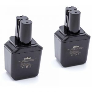 Vhbw 2x NiMH batterie 2100mAh pour outil &eacute;lectrique Bosch GSC 9,6V Blechschere, GSG 9,6V Schaumstoffs&auml;ge