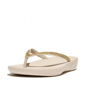 FitFlop Tongs iQushion Sparkle Beige - Taille 36,37,38,39,40,41,42