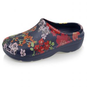 Isotoner Sabots de jardin Femme Fleur Marine