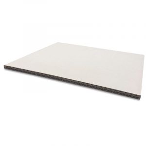 Royal Talens Plaque de carton ondulé 50x65cm, Double cannelure, Blanc - 6,5mm d'épaisseur