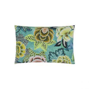 Designers Guild Taie d'oreiller imprimée en percale de coton vert 50x75cm