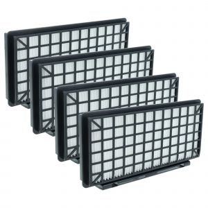 Vhbw 4x filtre compatible avec Siemens VSZ6253203, VSZ6252201, VSZ6252202, VSZ6252203, VSZ6253201 aspirateur - filtre HEPA noir / blanc