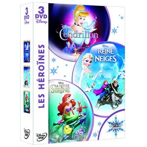 Image de Disney les héroïnes :  La Reine des neiges + Cendrillon + La petite sirène