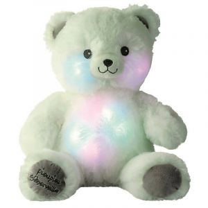 Pioupiou & merveilles Peluches Lumineuses Mini Gaston Ourson Lumineux Blanc-Gris Blanc / Gris de 0 à 36 Mois