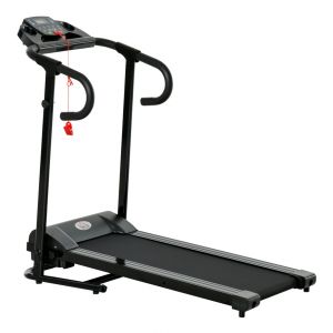 Homcom Tapis de course électrique pliable programmable 10 Km/h max. écran LCD multifonction noir 123x62x117cm Noir