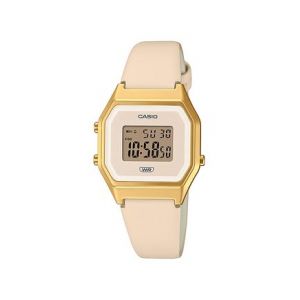 Casio Montre Femme ORIGINAL VINTAGE LA680WEGL-4EF - Bracelet Cuir Rose