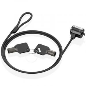 Câble antivol de sécurité en acier AISENS ASLK-D40K04-BK de 1,5 m avec clé Kensington
