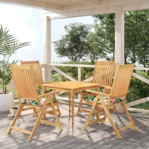 VidaXL Coussins de chaise 4 pcs multicolore 40x40x7 cm tissu