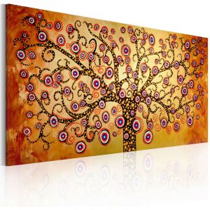 Artgeist Tableau Peint à la Main "Arbre de Paon" 60x120cm