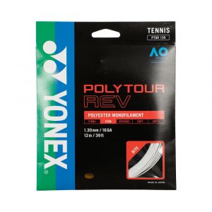 Yonex Poly Tour Rev Cordage En Garniture 12m - Blanc