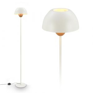 Briloner - Lampadaire avec interrupteur à pied, douille E27, max. 10W, lampadaire sur pied salon, lampe sur, lampadaire salon, 25 x 156,5 cm, coffee