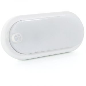 M Ledme – Applique LED avec détecteur de mouvement sphérique 12 W PIR 360°, lumière froide 6 000 K, étanche IP54, lampe moderne pour jardin, patio et terrasse