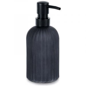 Pompe a savon elegante en verre noir pour cuisine et salle de bain
