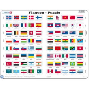 Larsen Puzzle Cadre - Drapeaux du Monde (en Allemand)