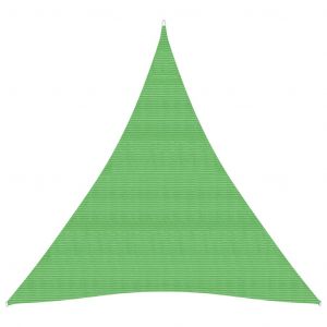 Image de VidaXL Voile d'ombrage 160 g/m&sup2; Vert clair 5x7x7 m PEHD
