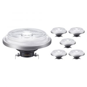 Philips Lot 6x MASTER LEDSpot G53 AR111 10.8W 600lm 24D - 927 Blanc Tr&egrave;s Chaud | Meilleur rendu des couleurs - Dimmable - &Eacute;quivalent 50W