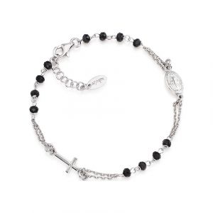 Amen Bracelet Rosaries crystal BROBN3 925 Argent