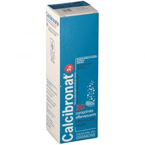 Laboratoire des Granions Calcibronat 2 g - 20 Comprim&eacute;s effervescents
