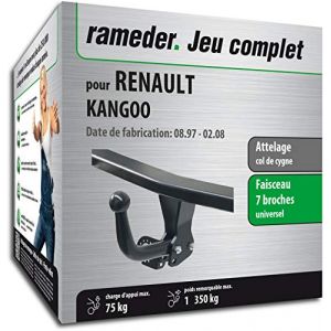 Auto-Hak Rameder Attelage col de cygne + faisceau universel 7 broches - RENAULT KANGOO
