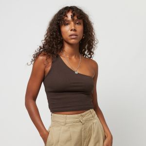 Urban classics Ladies Cropped Asymmetric Top brown - Couleur Doré - Taille M