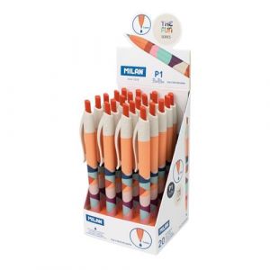 MILAN Bo&icirc;te d'affichage 20 stylos p1 encre bleue, s&eacute;rie THE FUN