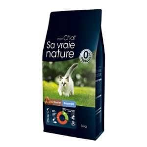 Image de Sa vraie nature Croquettes pour chaton poulet et saumon - 5 kg