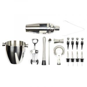 Set A Cocktail 16 Accessoires en M&eacute;tal