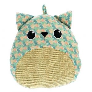 Animallparadise Griffoir en sisal naturel tissu feuille 36 x 34 x 7 cm, pour chat