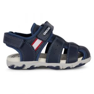 Geox B&eacute;b&eacute; gar&ccedil;on B Sandal Flaffee Boy, Bleu Marine, 20 EU