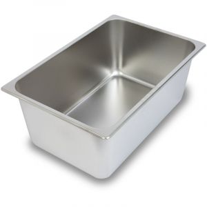 Bac GN 1/1 inox profondeur 200mm, hygiénique, -40° à +300°C, bain-marie pro – VERTES