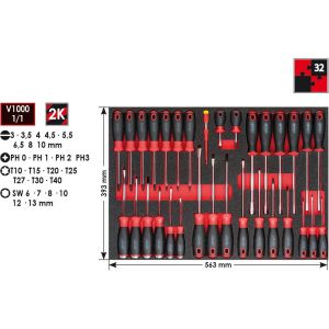 Vigor Jeu de tournevis V4230 32