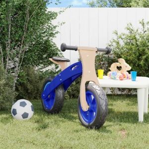 VidaXL Vélo d'équilibre pour enfants avec pneus pneumatiques bleu