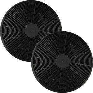 Vhbw 2x Filtres à charbon actif remplacement pour Baumatic ST1 pour hotte aspirante - 17,5 cm