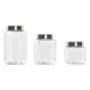 DKD Home Decor Lot de 3 pots standard