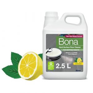 Bona Nettoyant Sols Durs pour Robots Laveurs 2,5L - Produit Robot Laveur Sol - Detergent Robot Laveur - Produit Robot Aspirateur Laveur Sol
