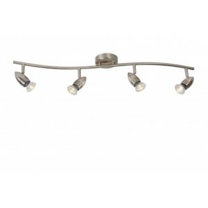 Image de Lucide Spot Plafond Caro LED - GU10 - 4x5W 2700K - Chrome Dépoli