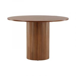 Bianca Table de salle à manger Ø110cm, plaqué chêne.