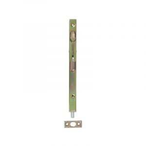 Image de Jardinier massard Verrou &agrave; entailler &agrave; levier 16x250mm acier laitonn&eacute; avec g&acirc;che - J544120-1