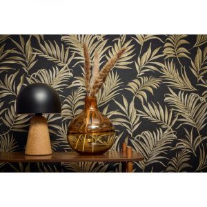 A.S. Creation Pv/int palmettes noir/or